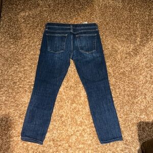 Current/Elliott Classic Dark Wash Straight Jeans